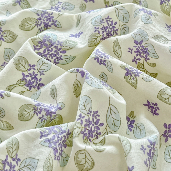 91家纺网 家纺一手货源 找家纺 斯卡诺家纺 2026新款韩版花边古法水洗仿棉床盖四件套花边床单四件套 觅时光-韩版花边