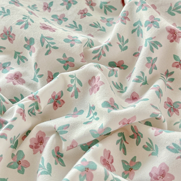 91家纺网 家纺一手货源 找家纺 斯卡诺家纺 2026新款韩版花边古法水洗仿棉床盖四件套花边床单四件套 小苍兰-韩版花边