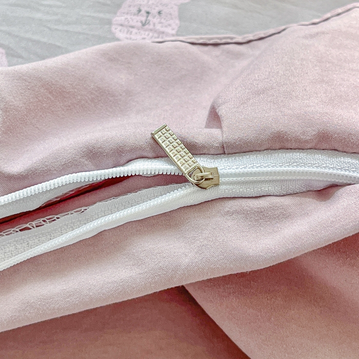 91家纺网 家纺一手货源 找家纺 斯卡诺家纺 2026新款韩版花边古法水洗仿棉床盖四件套花边床单四件套 兔小姐-韩版花边