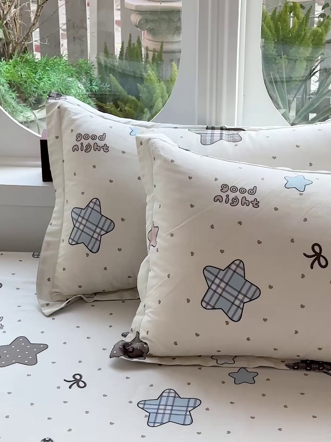 91家纺网 家纺一手货源 找家纺 恩泽家纺 2026春夏新款全棉纯棉12868印花四件套及单品系列-单枕套枕套单件 星动情节