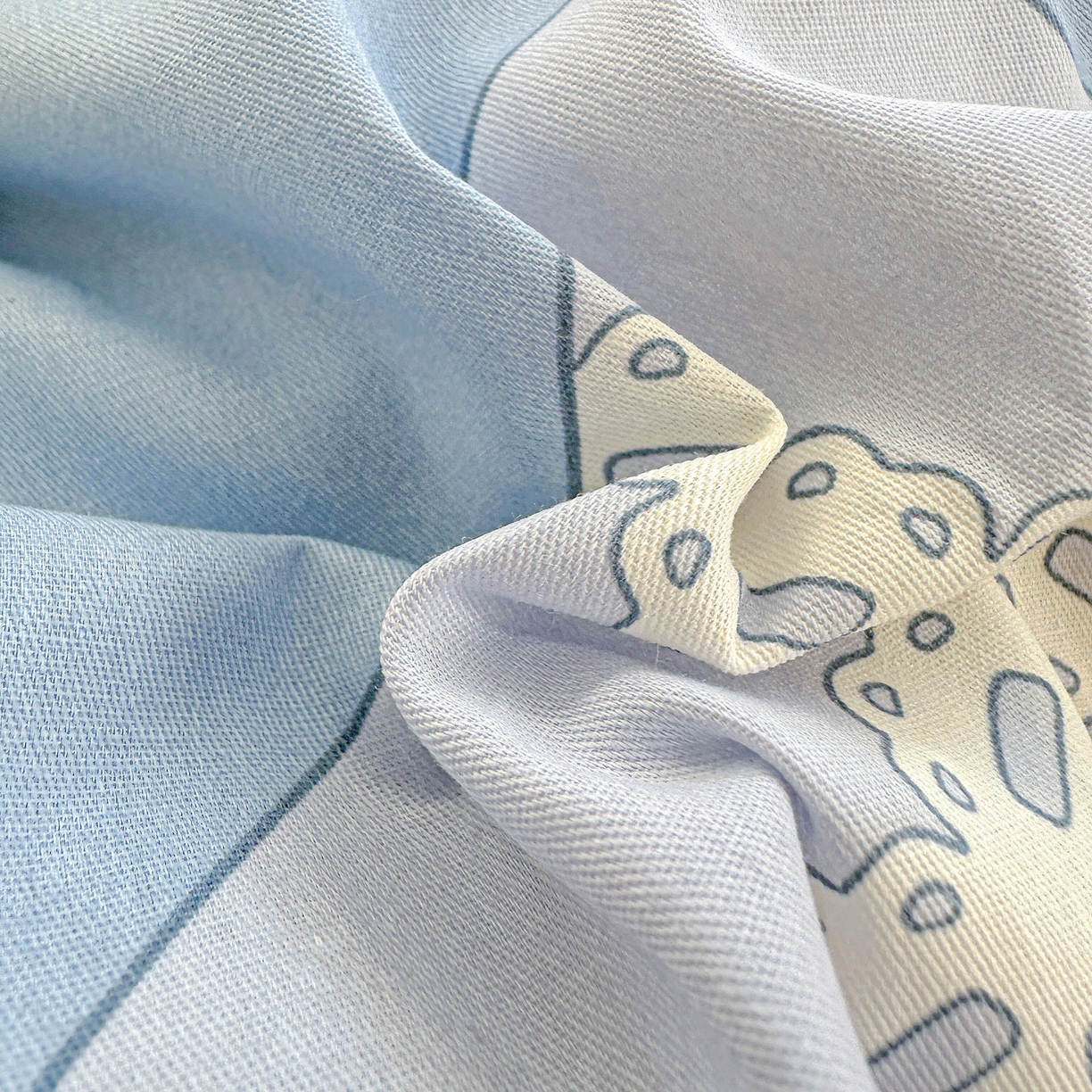 91家纺网 家纺一手货源 找家纺 恩泽家纺 2026春夏新款全棉纯棉12868印花四件套及单品系列-单枕套枕套单件 学院风