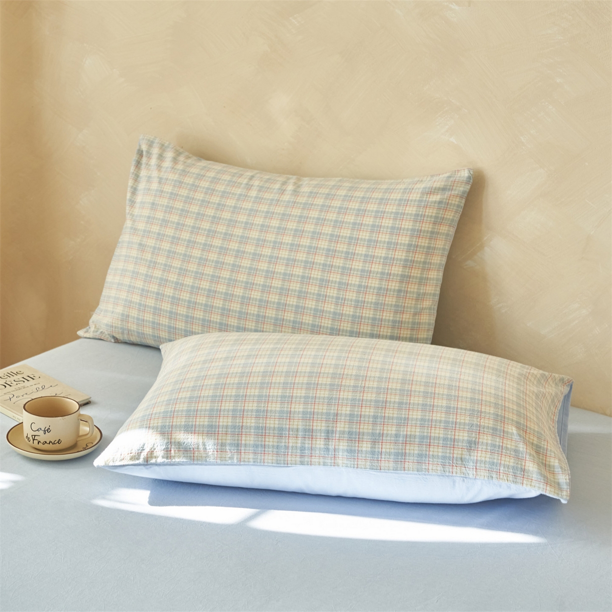 91家纺网 家纺一手货源 找家纺 恒爱家纺 2026新款A类色织全棉水洗夏被四件套 NLS春风-兰