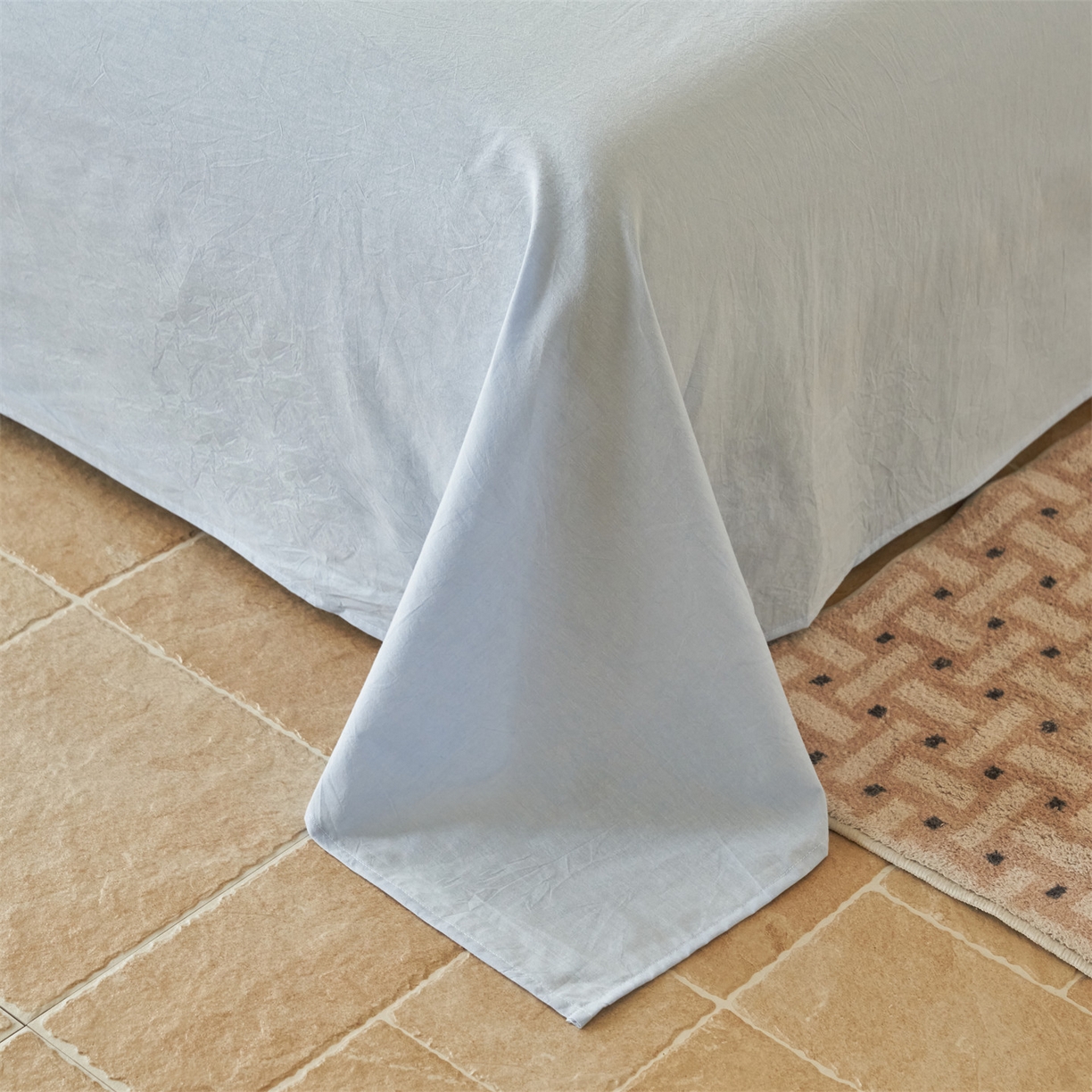 91家纺网 家纺一手货源 找家纺 恒爱家纺 2026新款A类色织全棉水洗夏被四件套 NLS春风-兰