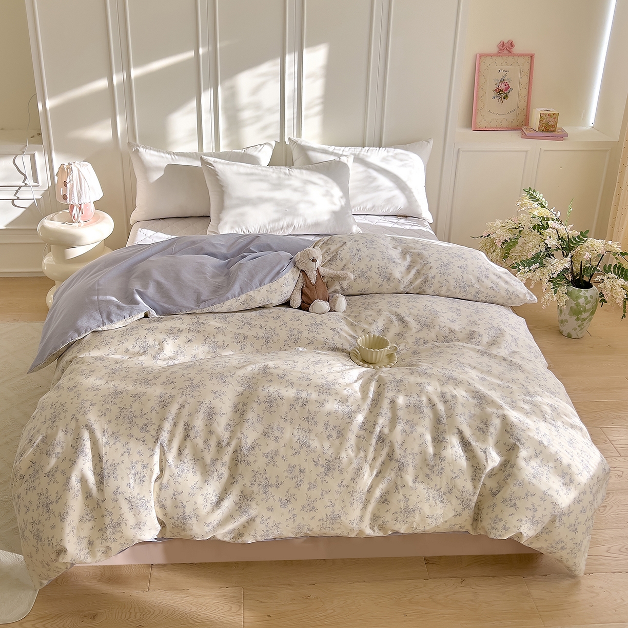 91家纺网 家纺一手货源 找家纺 （总）DoDo 兜兜 2026新款全棉纯棉小碎花单被套被套单件单品被套（可定做尺寸）