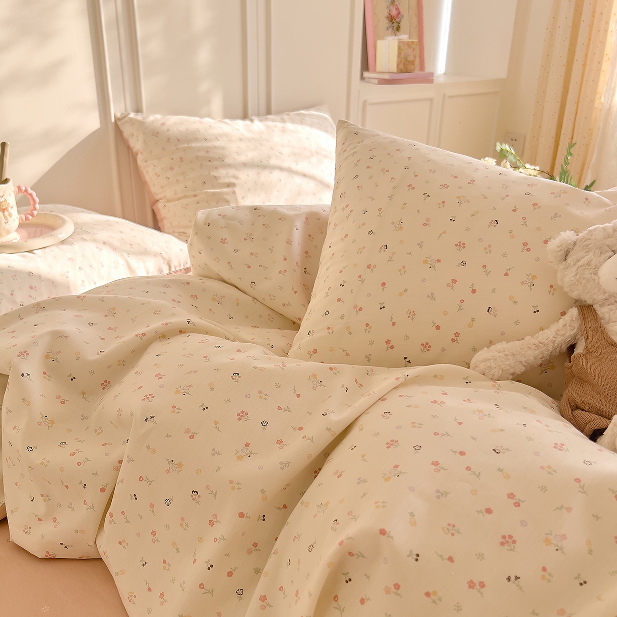 91家纺网 家纺一手货源 找家纺 （总）DoDo 兜兜 2026新款全棉纯棉小碎花单被套被套单件单品被套（可定做尺寸）