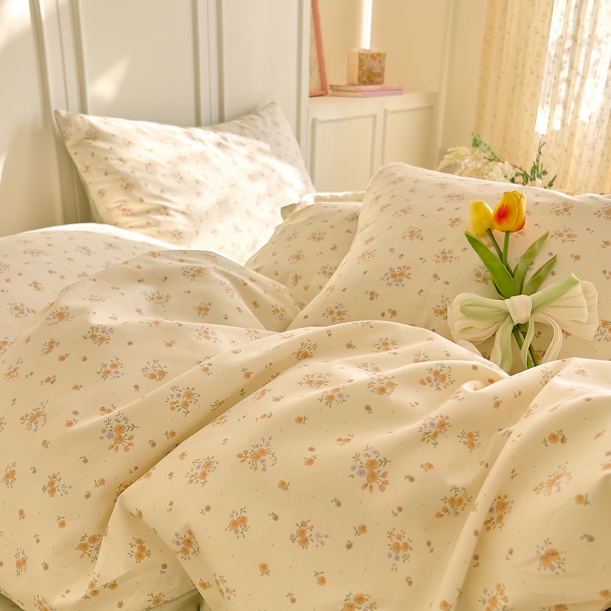 DoDo 兜兜 2026新款全棉纯棉小碎花单被套被套单件单品被套（可定做尺寸） 樱草恋歌