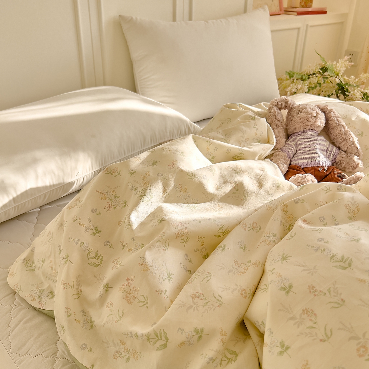 91家纺网 家纺一手货源 找家纺 DoDo 兜兜 2026新款全棉纯棉小碎花单被套被套单件单品被套（可定做尺寸） 见春山