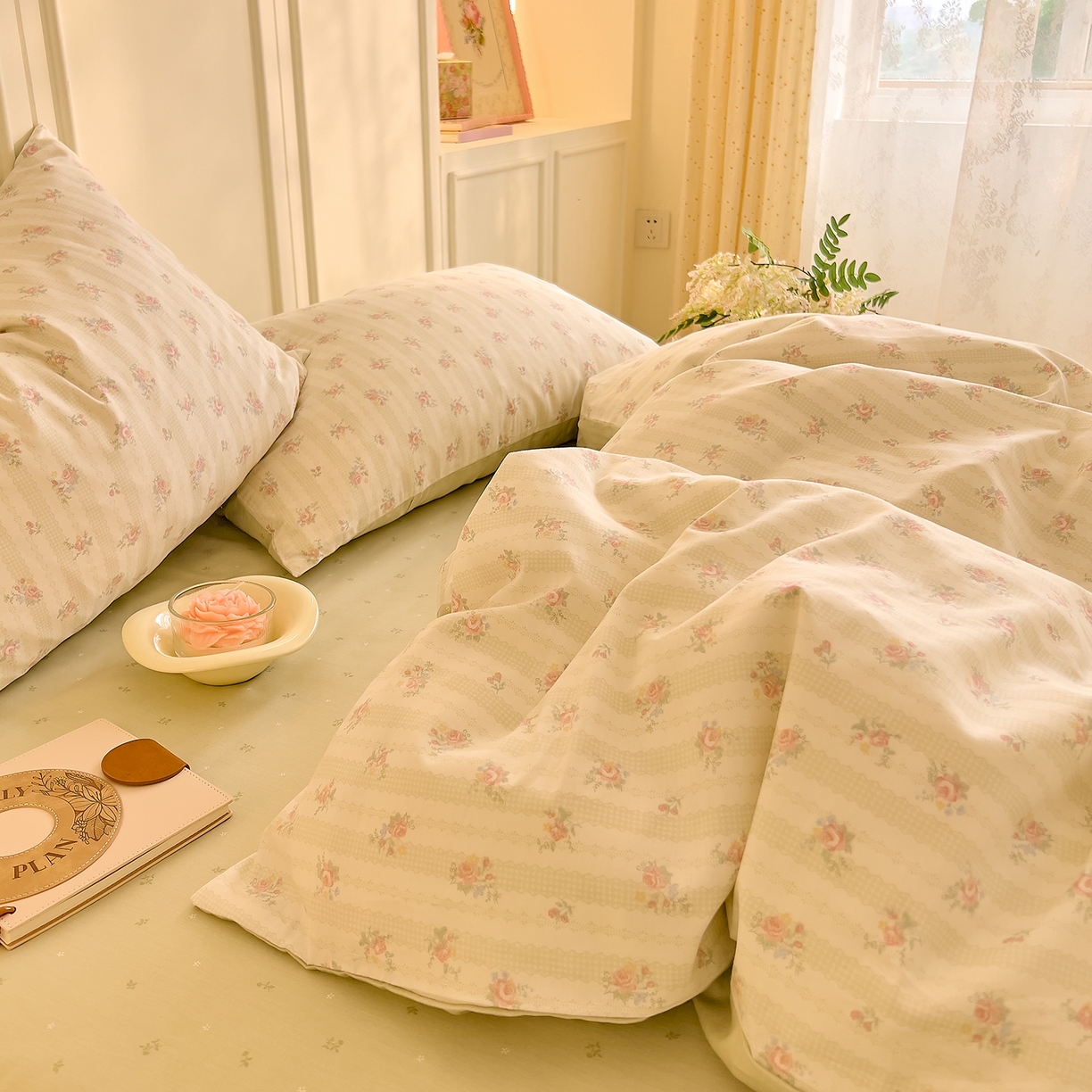 91家纺网 家纺一手货源 找家纺 DoDo 兜兜 2026新款全棉纯棉小碎花单被套被套单件单品被套（可定做尺寸） 春之序曲