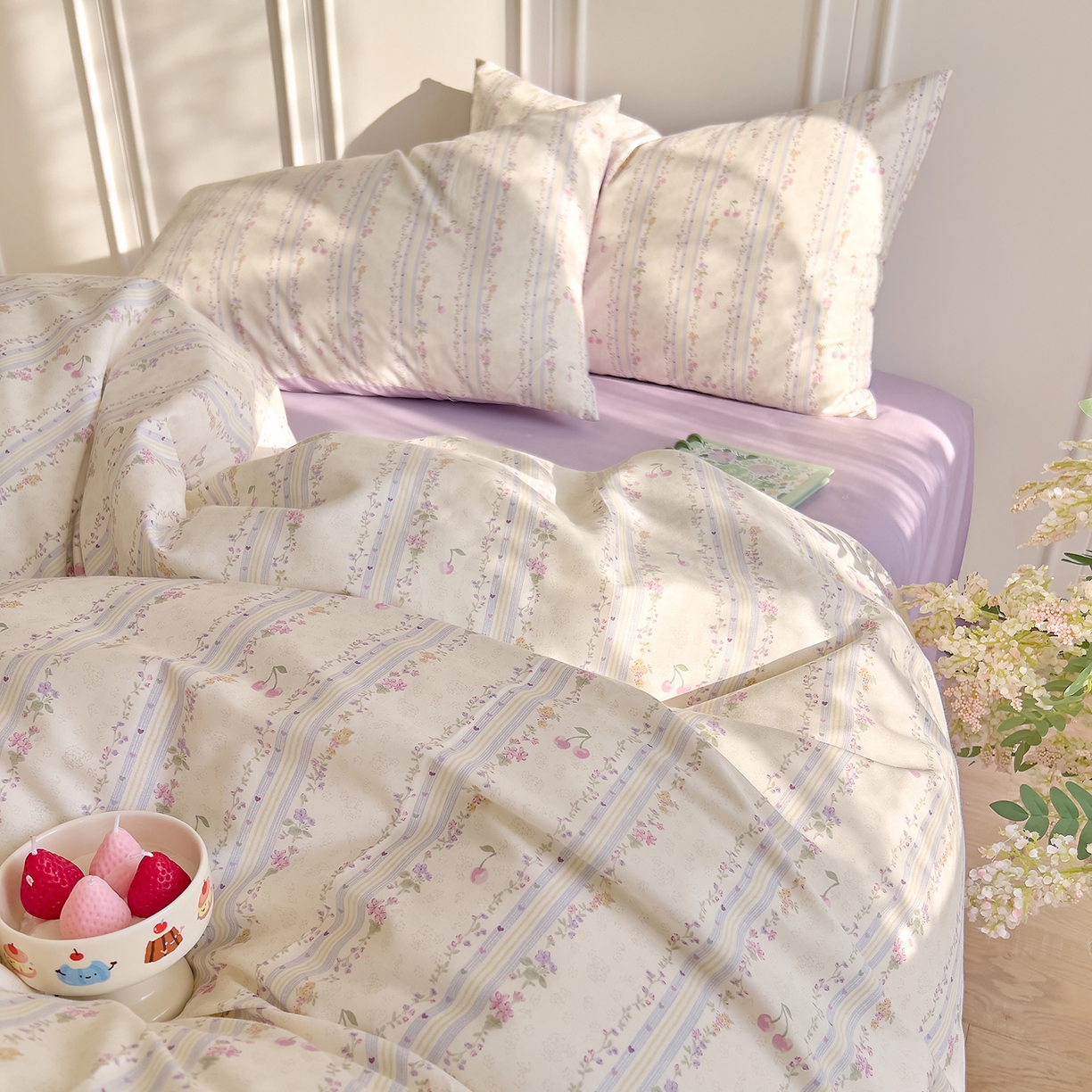 91家纺网 家纺一手货源 找家纺 DoDo 兜兜 2026新款全棉纯棉小碎花单被套被套单件单品被套（可定做尺寸） 花季时光