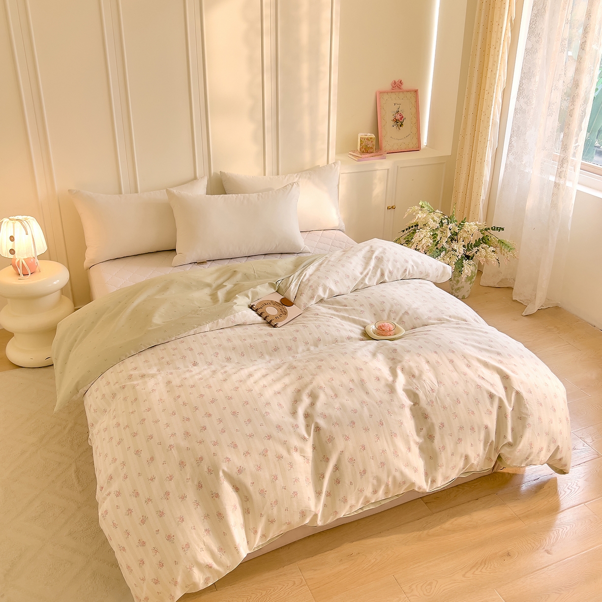 91家纺网 家纺一手货源 找家纺 DoDo 兜兜 2026新款全棉纯棉小碎花单被套被套单件单品被套（可定做尺寸） 春之序曲