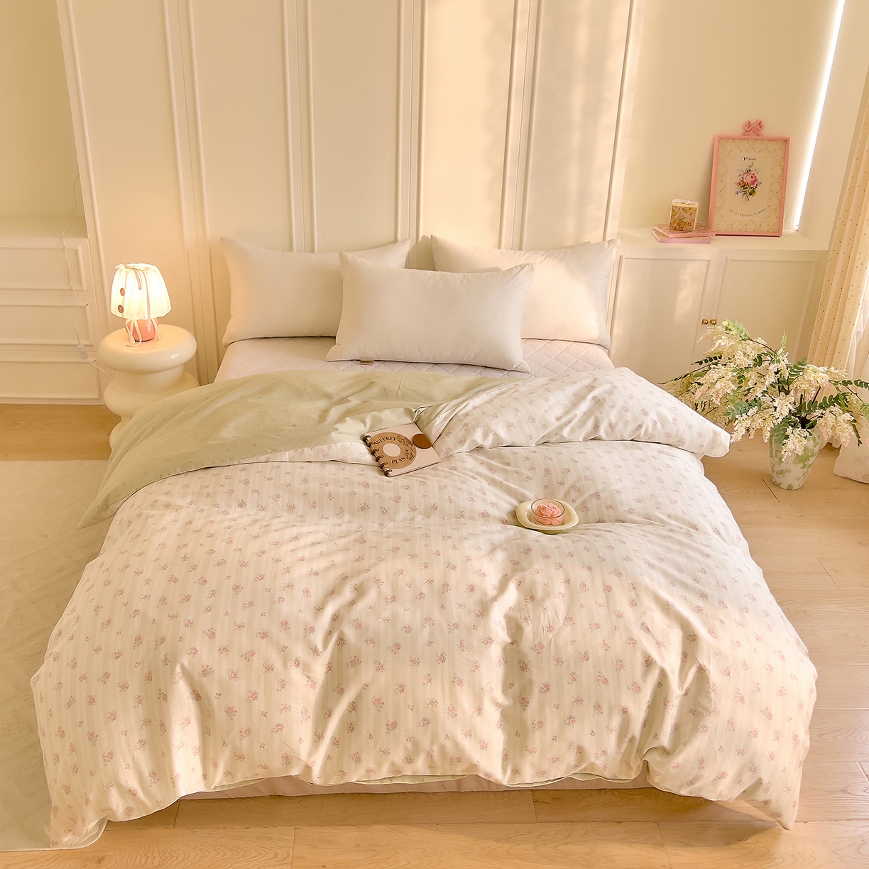 91家纺网 家纺一手货源 找家纺 DoDo 兜兜 2026新款全棉纯棉小碎花单被套被套单件单品被套（可定做尺寸） 春之序曲