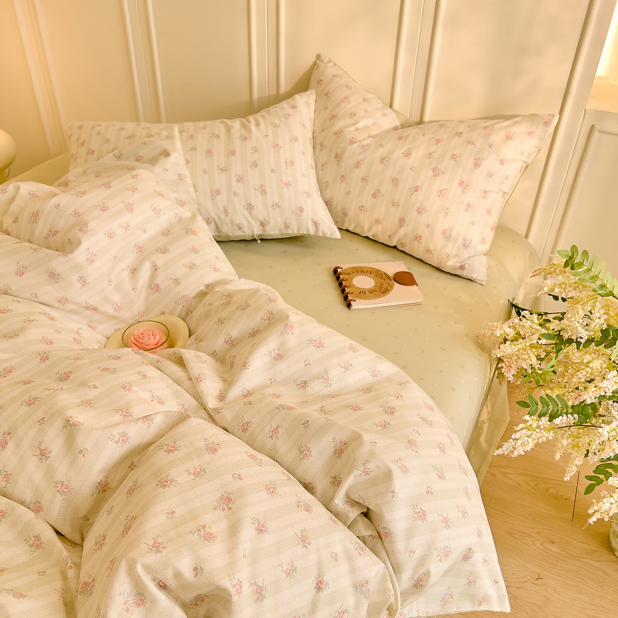 91家纺网 家纺一手货源 找家纺 DoDo 兜兜 2026新款全棉纯棉小碎花单被套被套单件单品被套（可定做尺寸） 春之序曲