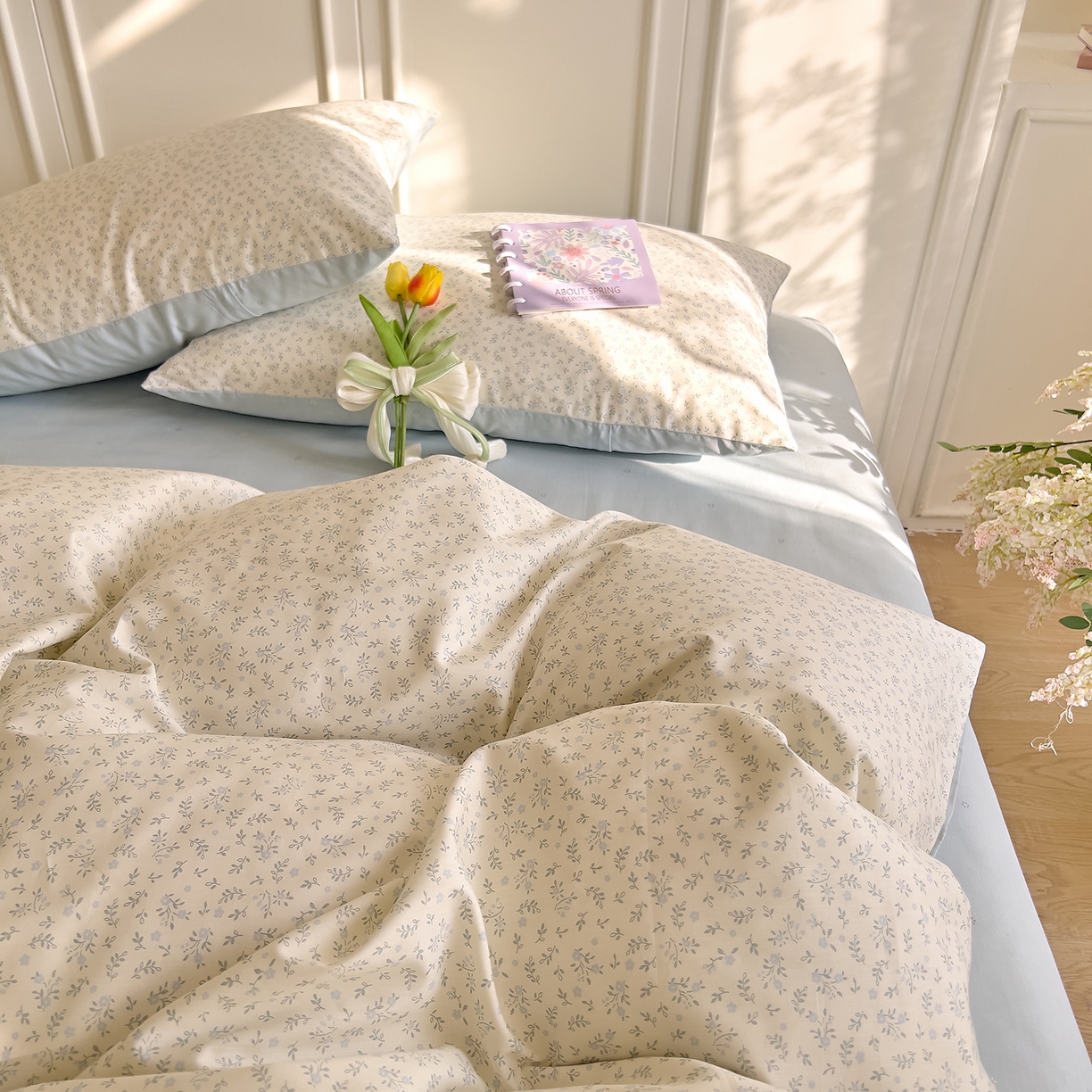 91家纺网 家纺一手货源 找家纺 DoDo 兜兜 2026新款全棉纯棉小碎花单被套被套单件单品被套（可定做尺寸） 楼兰阁