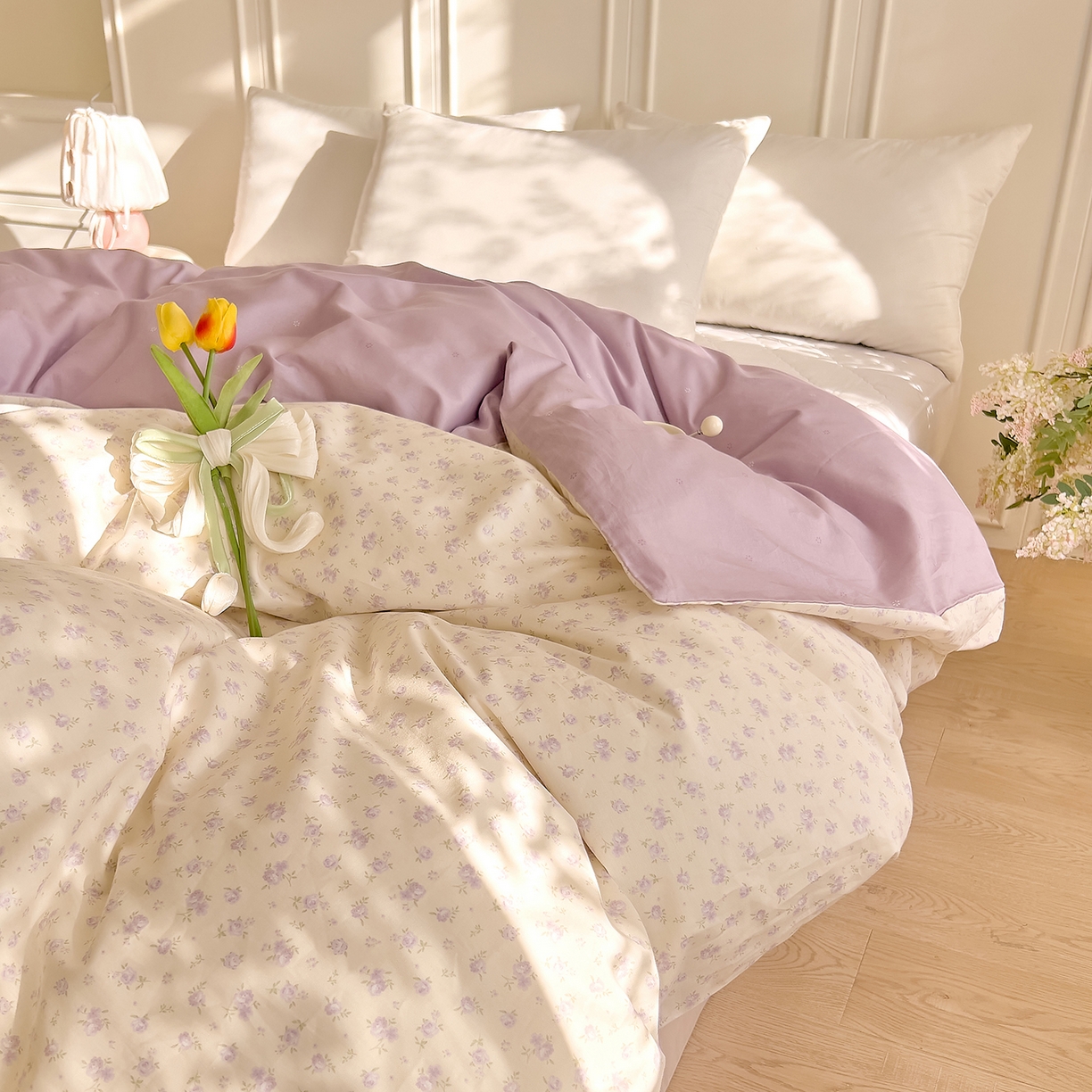 91家纺网 家纺一手货源 找家纺 DoDo 兜兜 2026新款全棉纯棉小碎花单被套被套单件单品被套（可定做尺寸） 山野花集