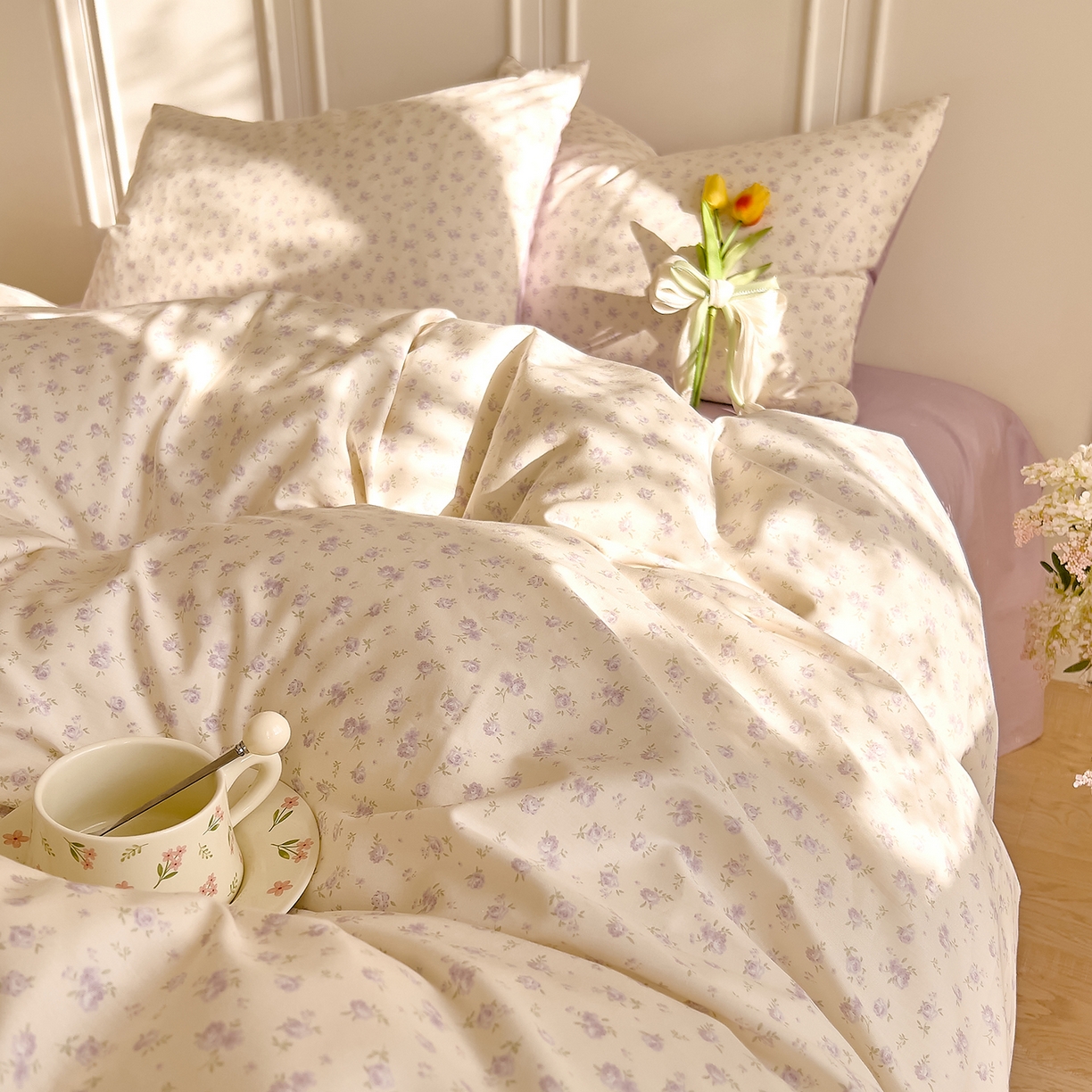 91家纺网 家纺一手货源 找家纺 DoDo 兜兜 2026新款全棉纯棉小碎花单被套被套单件单品被套（可定做尺寸） 山野花集