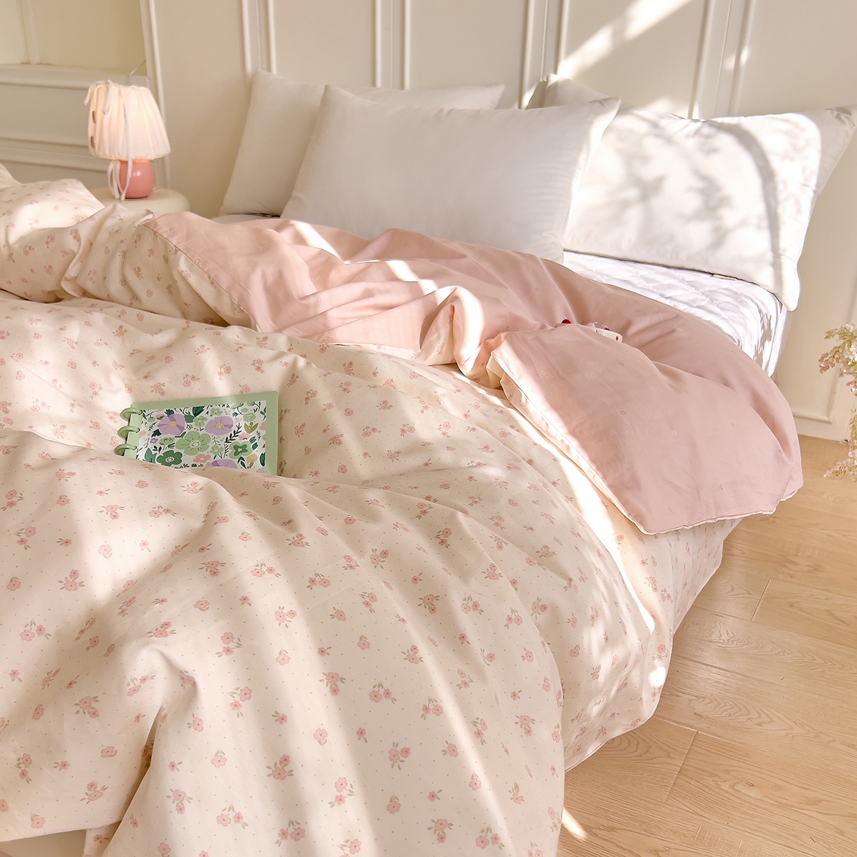 91家纺网 家纺一手货源 找家纺 DoDo 兜兜 2026新款全棉纯棉小碎花单被套被套单件单品被套（可定做尺寸） 拥抱美好