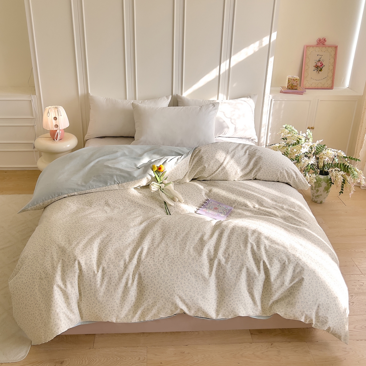 91家纺网 家纺一手货源 找家纺 DoDo 兜兜 2026新款全棉纯棉小碎花单被套被套单件单品被套（可定做尺寸） 楼兰阁