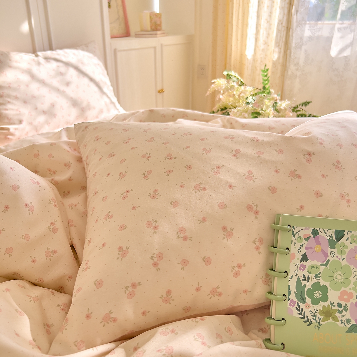 91家纺网 家纺一手货源 找家纺 DoDo 兜兜 2026新款全棉纯棉小碎花单被套被套单件单品被套（可定做尺寸） 拥抱美好