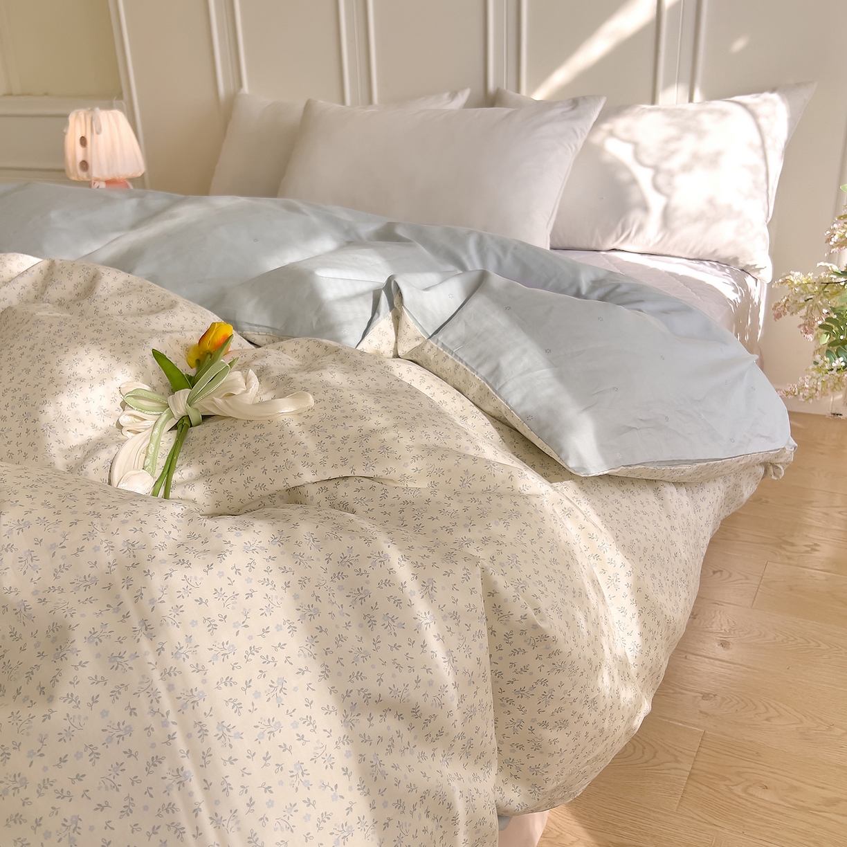 91家纺网 家纺一手货源 找家纺 DoDo 兜兜 2026新款全棉纯棉小碎花单被套被套单件单品被套（可定做尺寸） 楼兰阁