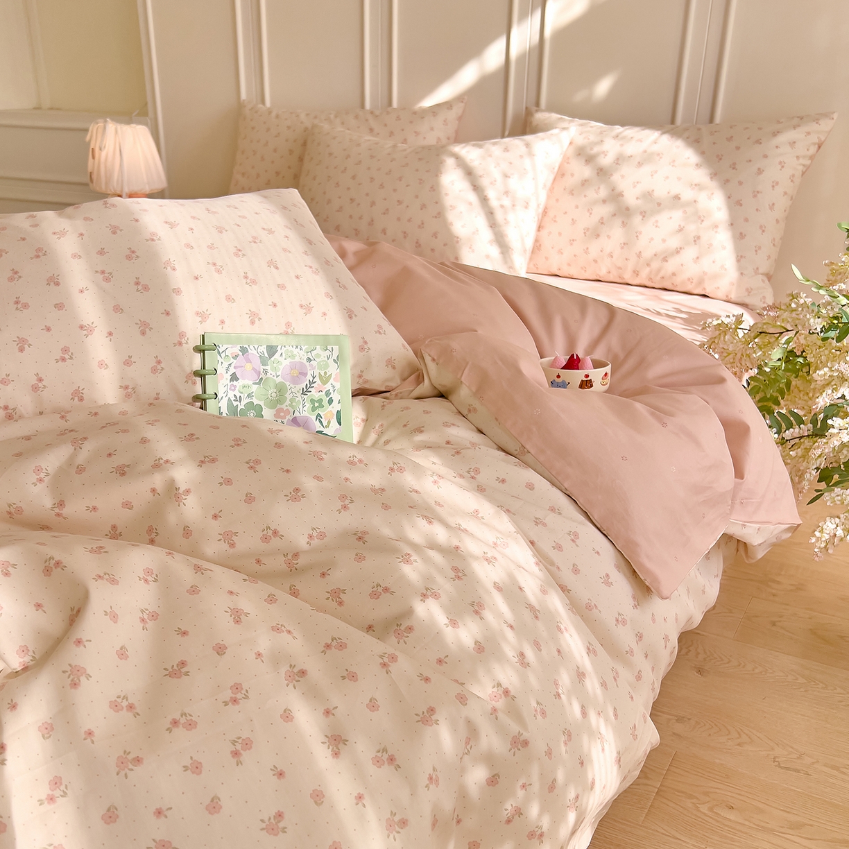 91家纺网 家纺一手货源 找家纺 DoDo 兜兜 2026新款全棉纯棉小碎花单被套被套单件单品被套（可定做尺寸） 拥抱美好