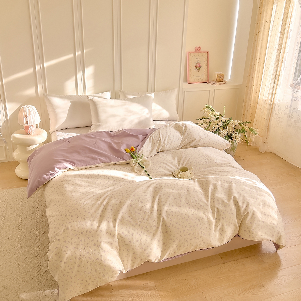 91家纺网 家纺一手货源 找家纺 DoDo 兜兜 2026新款全棉纯棉小碎花单被套被套单件单品被套（可定做尺寸） 山野花集