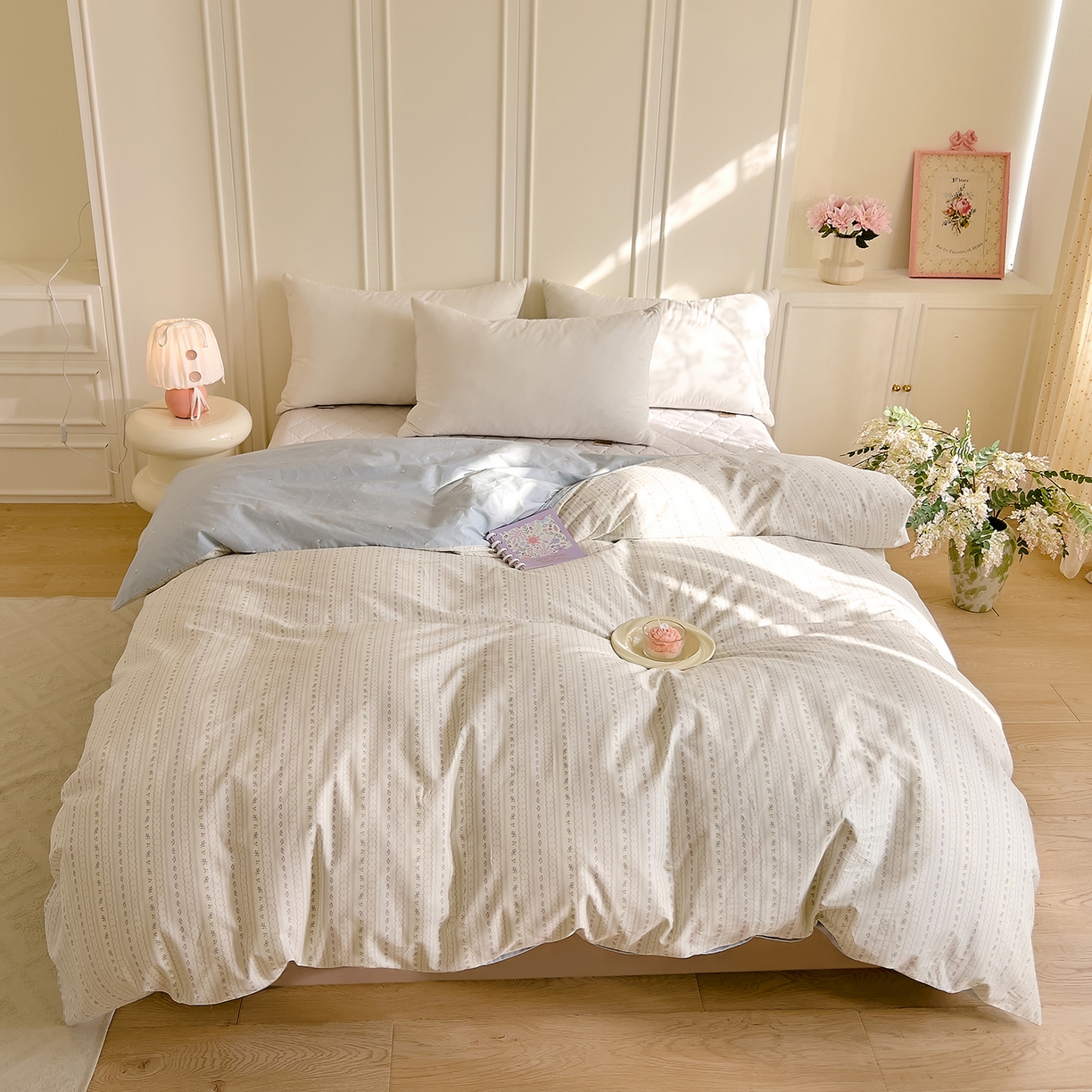 91家纺网 家纺一手货源 找家纺 DoDo 兜兜 2026新款全棉纯棉小碎花单被套被套单件单品被套（可定做尺寸） 沐雅之风