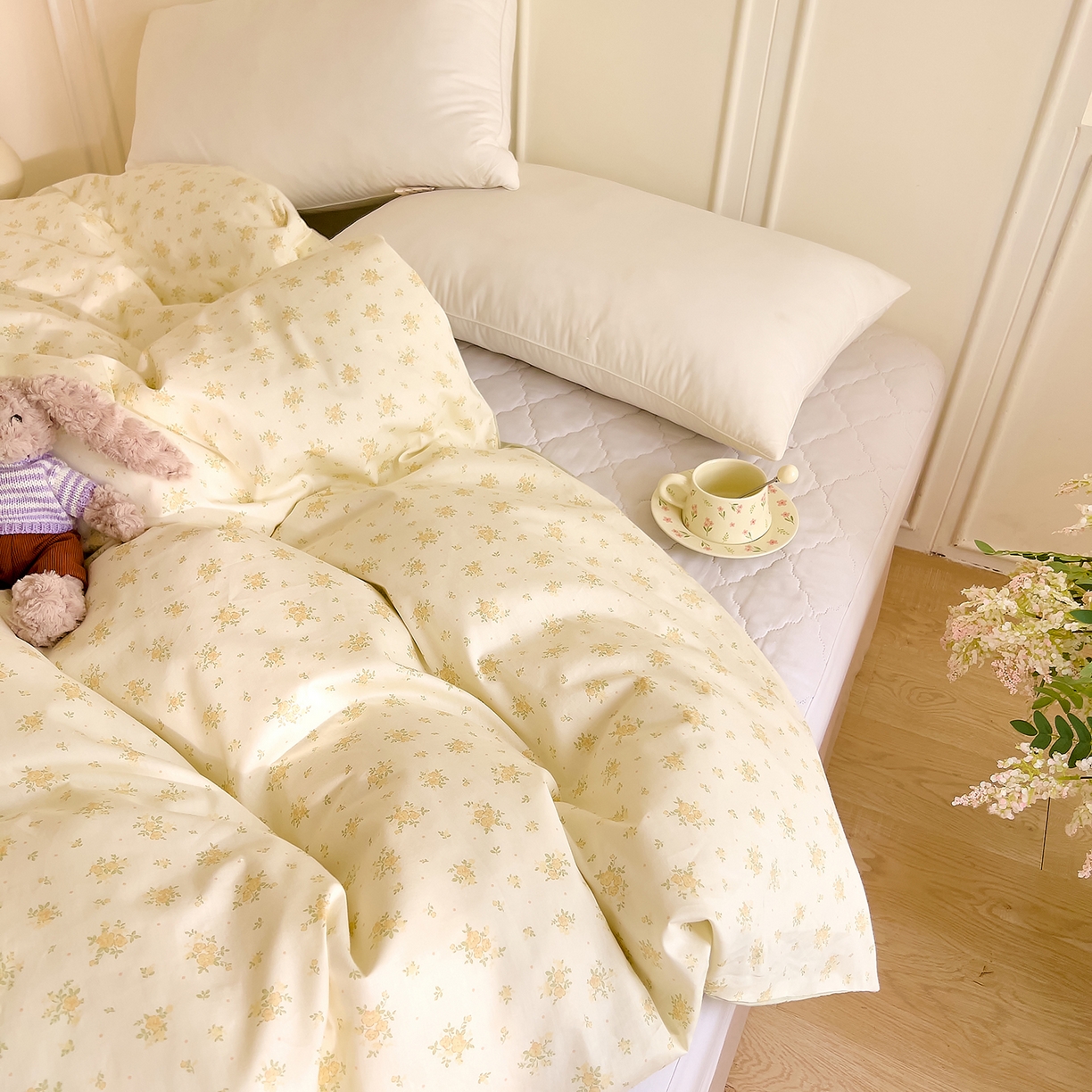 91家纺网 家纺一手货源 找家纺 DoDo 兜兜 2026新款全棉纯棉小碎花单被套被套单件单品被套（可定做尺寸） 春信予你