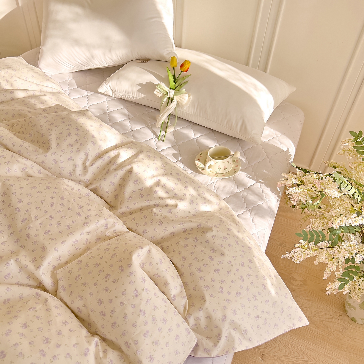 91家纺网 家纺一手货源 找家纺 DoDo 兜兜 2026新款全棉纯棉小碎花单被套被套单件单品被套（可定做尺寸） 山野花集