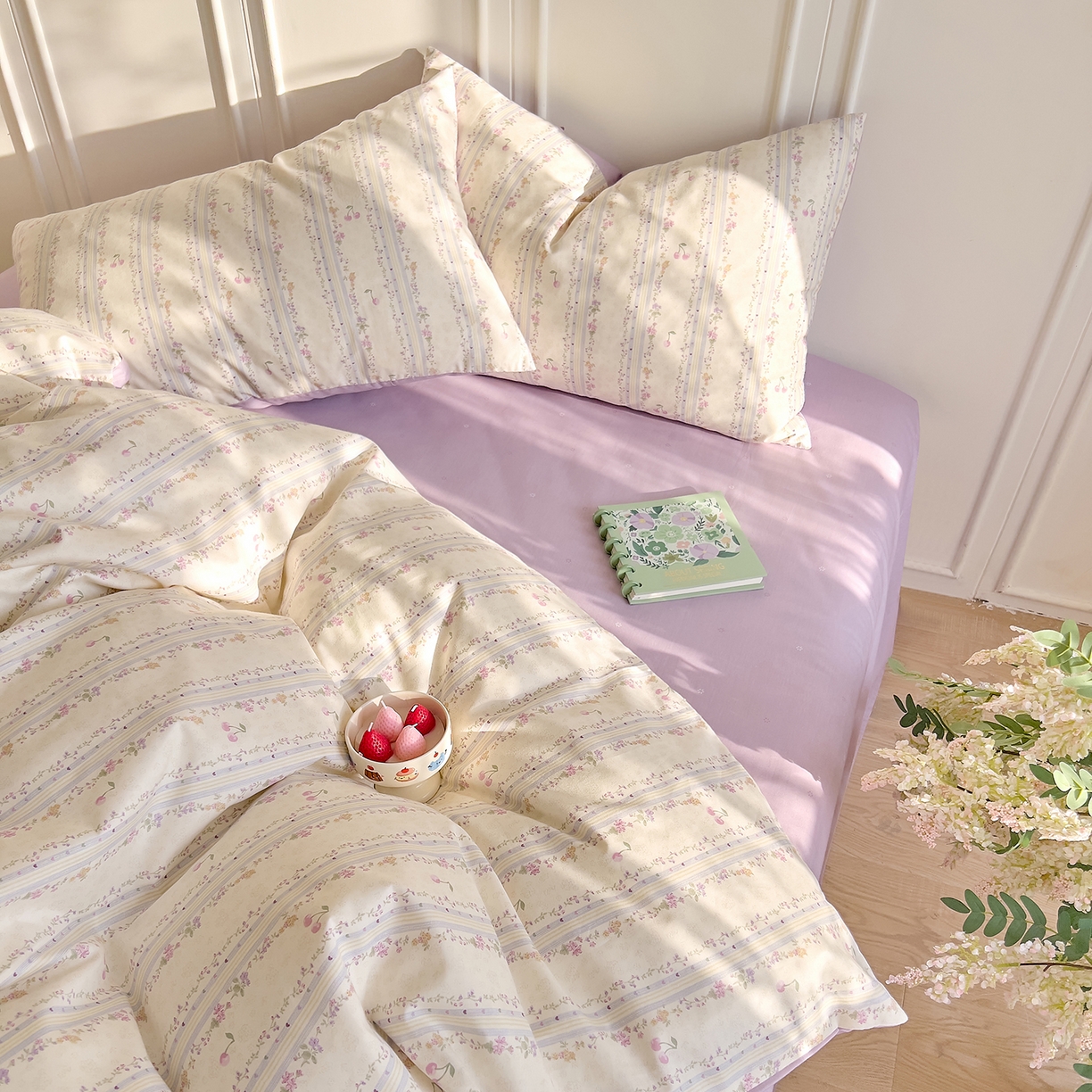 91家纺网 家纺一手货源 找家纺 DoDo 兜兜 2026新款全棉纯棉小碎花单被套被套单件单品被套（可定做尺寸） 花季时光