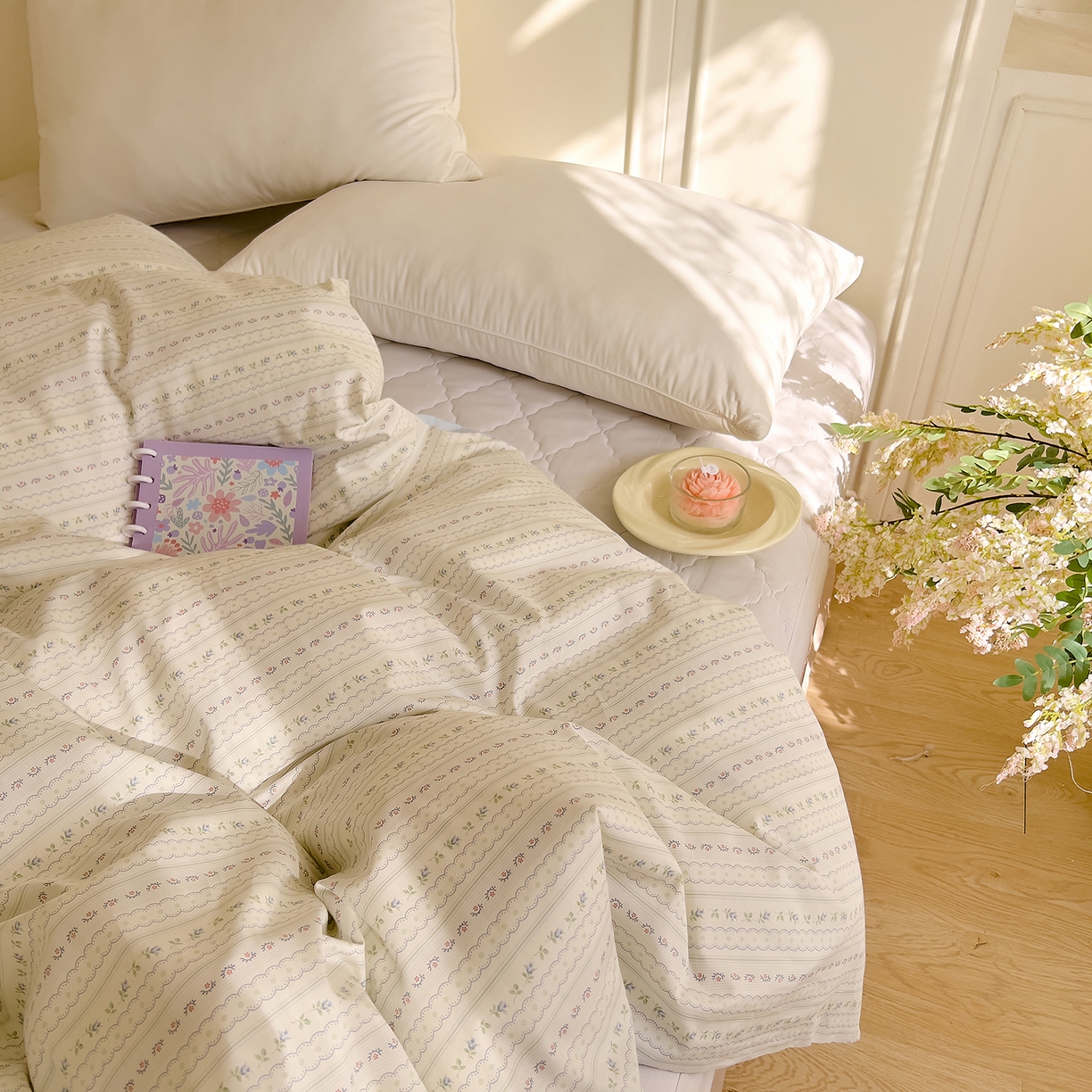 91家纺网 家纺一手货源 找家纺 DoDo 兜兜 2026新款全棉纯棉小碎花单被套被套单件单品被套（可定做尺寸） 沐雅之风