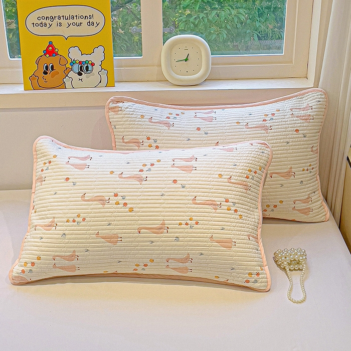 91家纺网 家纺一手货源 找家纺 （总）漫时光 2026新款全棉新疆棉花夹层枕套单品