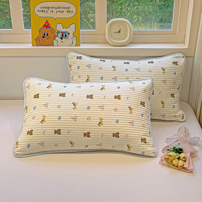 91家纺网 家纺一手货源 找家纺 （总）漫时光 2026新款全棉新疆棉花夹层枕套单品