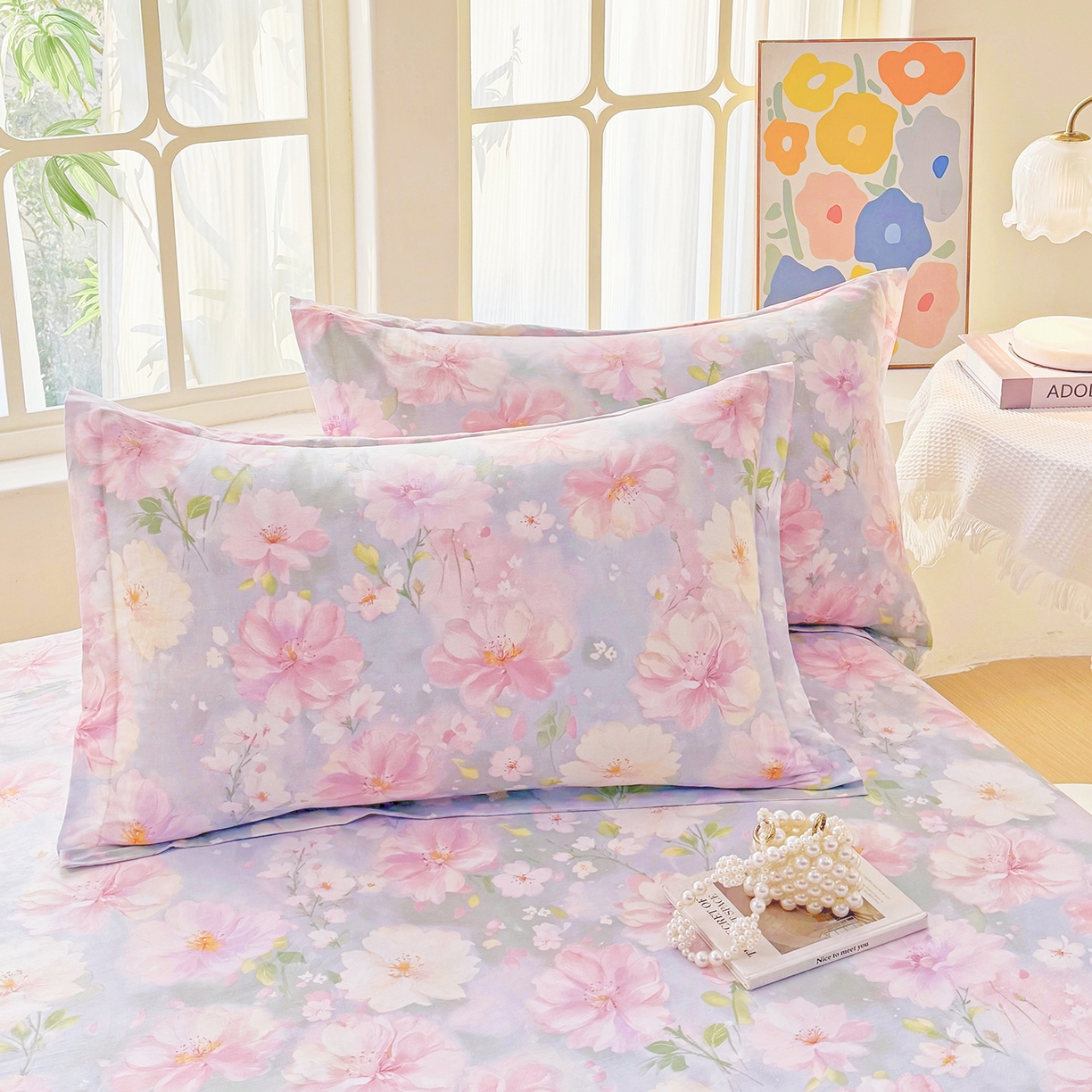 91家纺网 家纺一手货源 找家纺 （总1）安逸家纺 新款全棉被套加厚生态磨毛学生单被套纯棉被罩