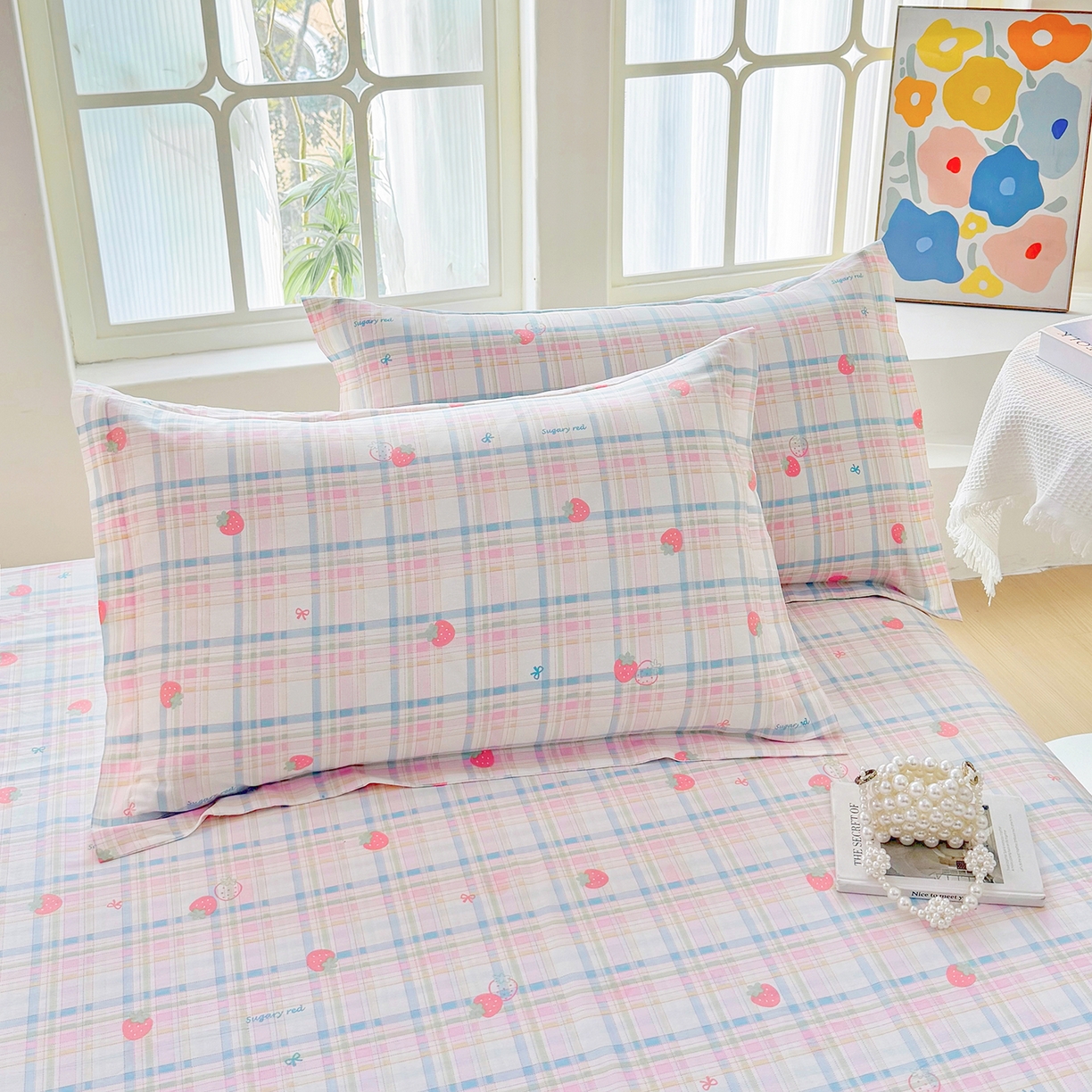 91家纺网 家纺一手货源 找家纺 （总）安逸家纺 2026新款全棉纯棉印花12868系列-枕套单件单枕套