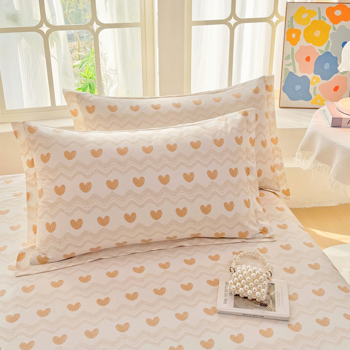 91家纺网 家纺一手货源 找家纺 （总）安逸家纺 2026新款全棉纯棉印花12868系列-枕套单件单枕套