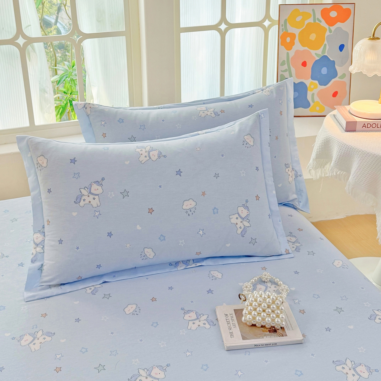 91家纺网 家纺一手货源 找家纺 （总）安逸家纺 2026新款全棉纯棉印花12868系列-枕套单件单枕套