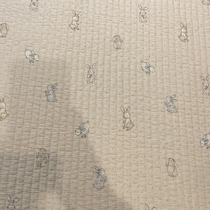 91家纺网 家纺一手货源 找家纺 漫时光 2026新款全棉新疆棉花夹层枕套单品 芭比兔