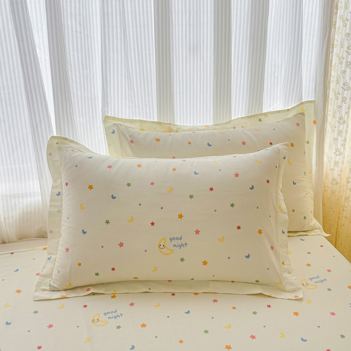 安逸家纺 2026新款全棉纯棉印花12868系列-枕套单件单枕套 繁星