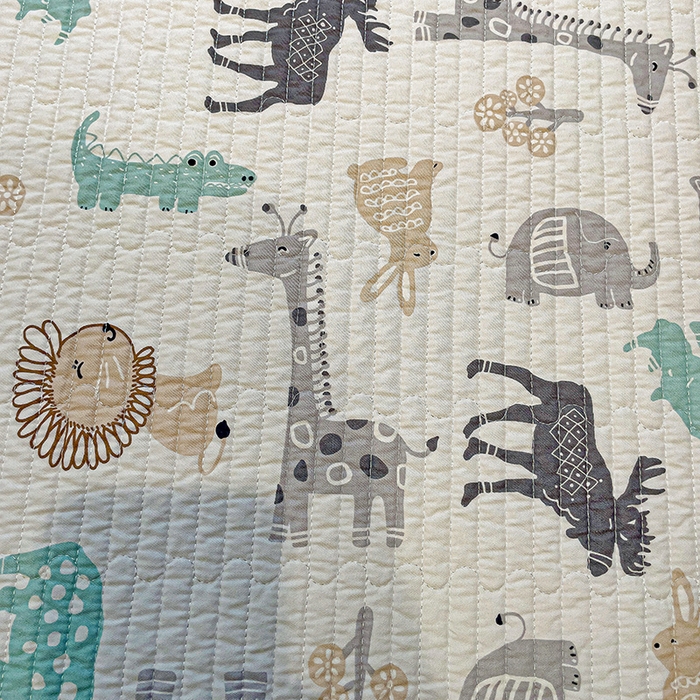 91家纺网 家纺一手货源 找家纺 漫时光 2026新款全棉新疆棉花夹层枕套单品 动物世界