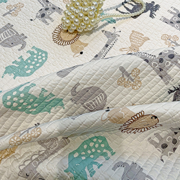 91家纺网 家纺一手货源 找家纺 漫时光 2026新款全棉新疆棉花夹层枕套单品 动物世界