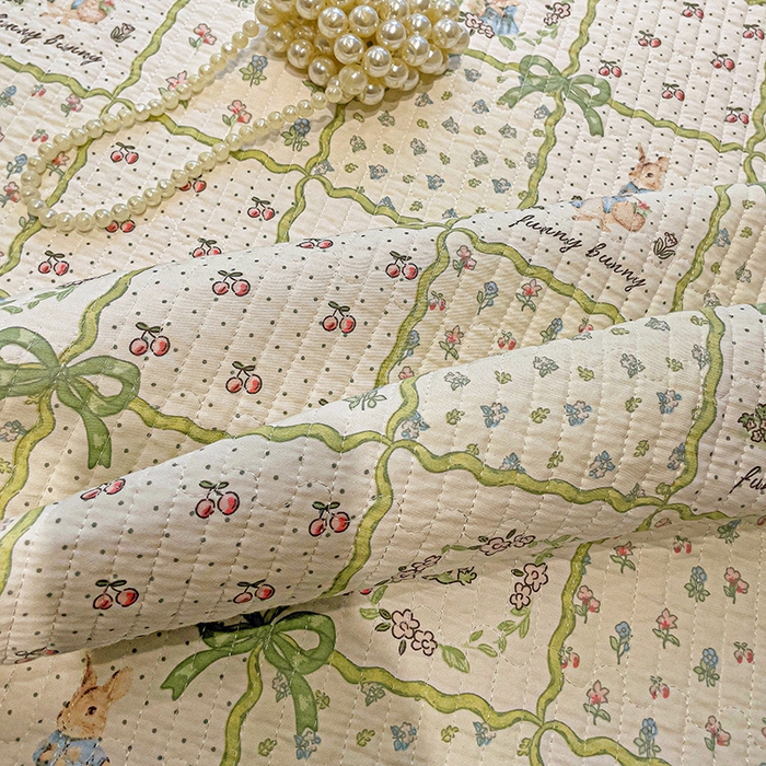 91家纺网 家纺一手货源 找家纺 漫时光 2026新款全棉新疆棉花夹层枕套单品 方格花