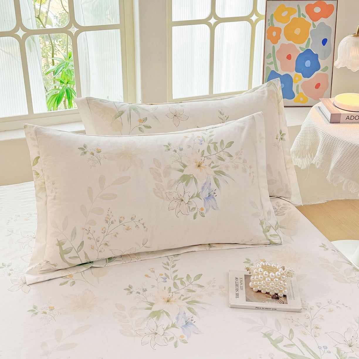 安逸家纺 2026新款全棉纯棉印花12868系列-枕套单件单枕套 格拉花园