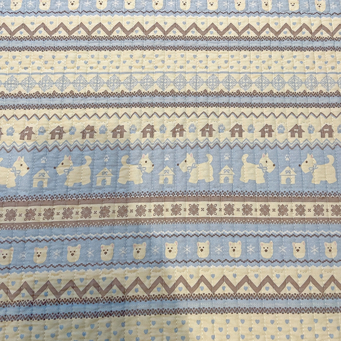 91家纺网 家纺一手货源 找家纺 漫时光 2026新款全棉新疆棉花夹层枕套单品 费尔岛蓝