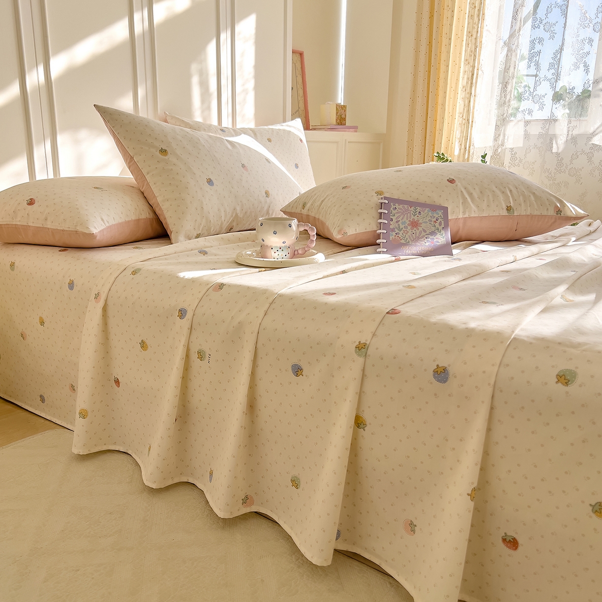 91家纺网 家纺一手货源 找家纺 （总）DoDo 兜兜 2026新款全棉纯棉小碎花单床单床单单件单品床单（可定做尺寸）