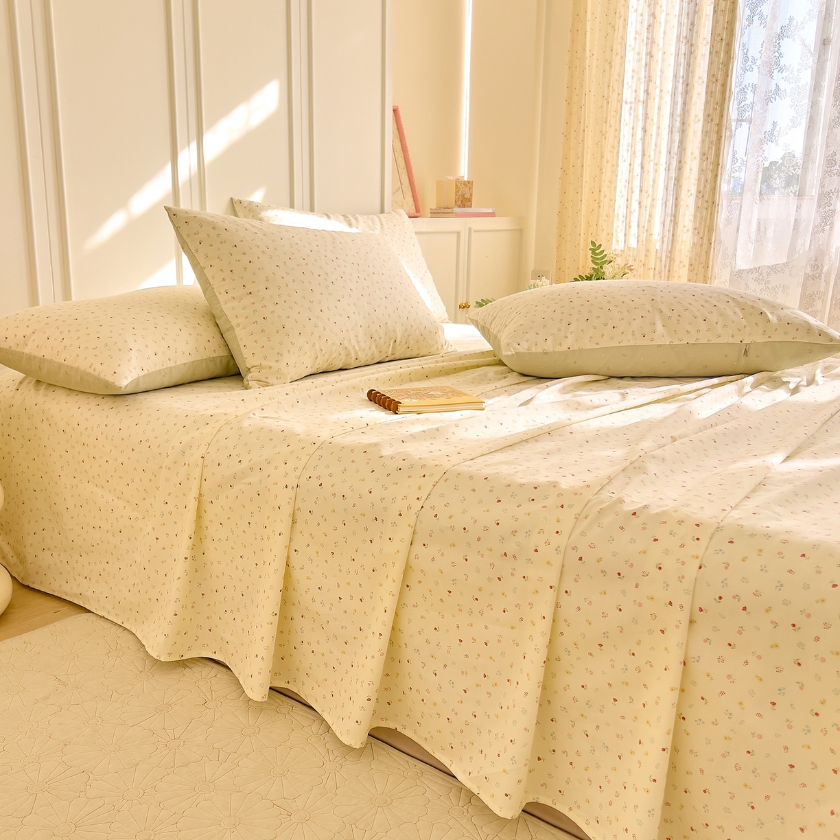 91家纺网 家纺一手货源 找家纺 （总）DoDo 兜兜 2026新款全棉纯棉小碎花单床单床单单件单品床单（可定做尺寸）