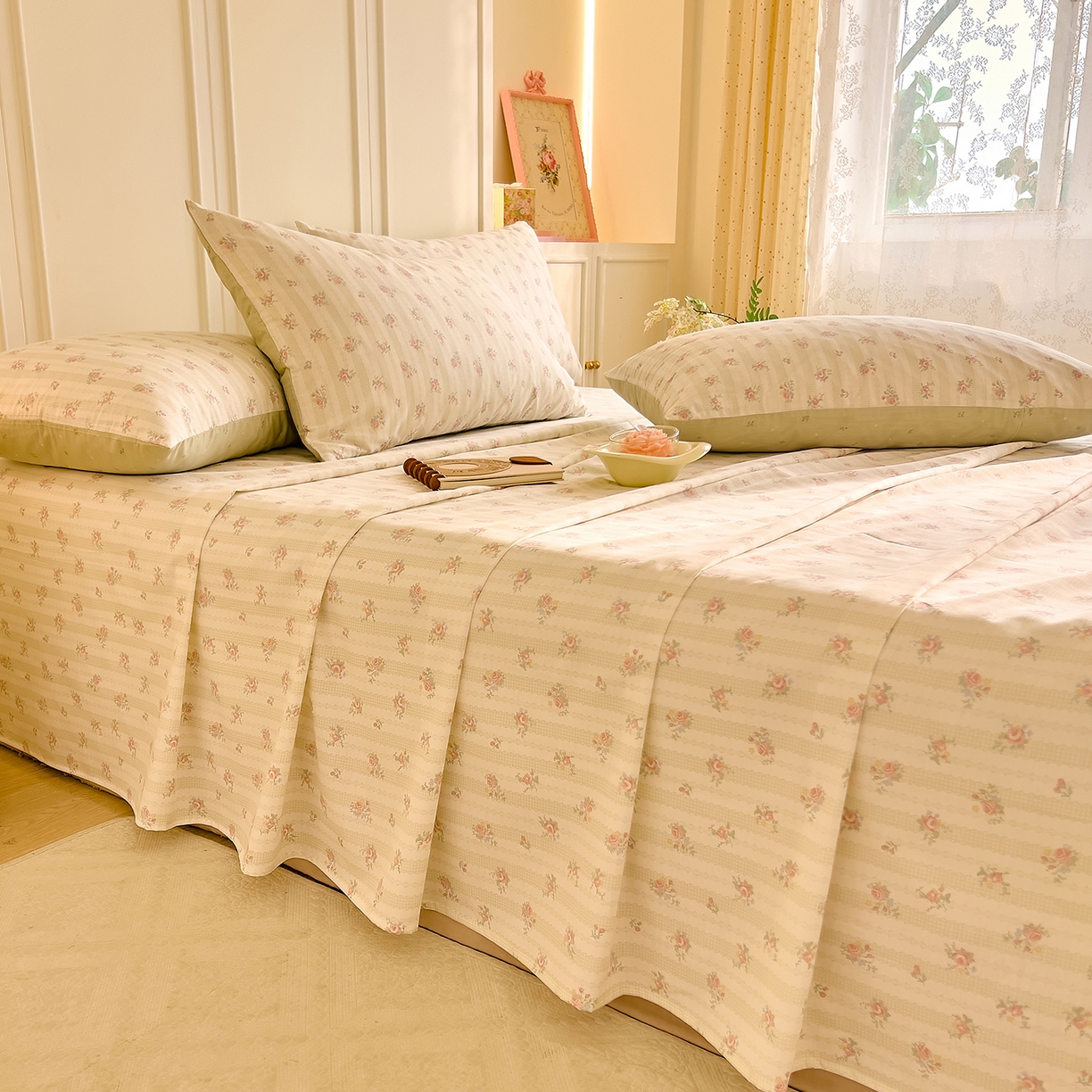 91家纺网 家纺一手货源 找家纺 （总）DoDo 兜兜 2026新款全棉纯棉小碎花单床单床单单件单品床单（可定做尺寸）