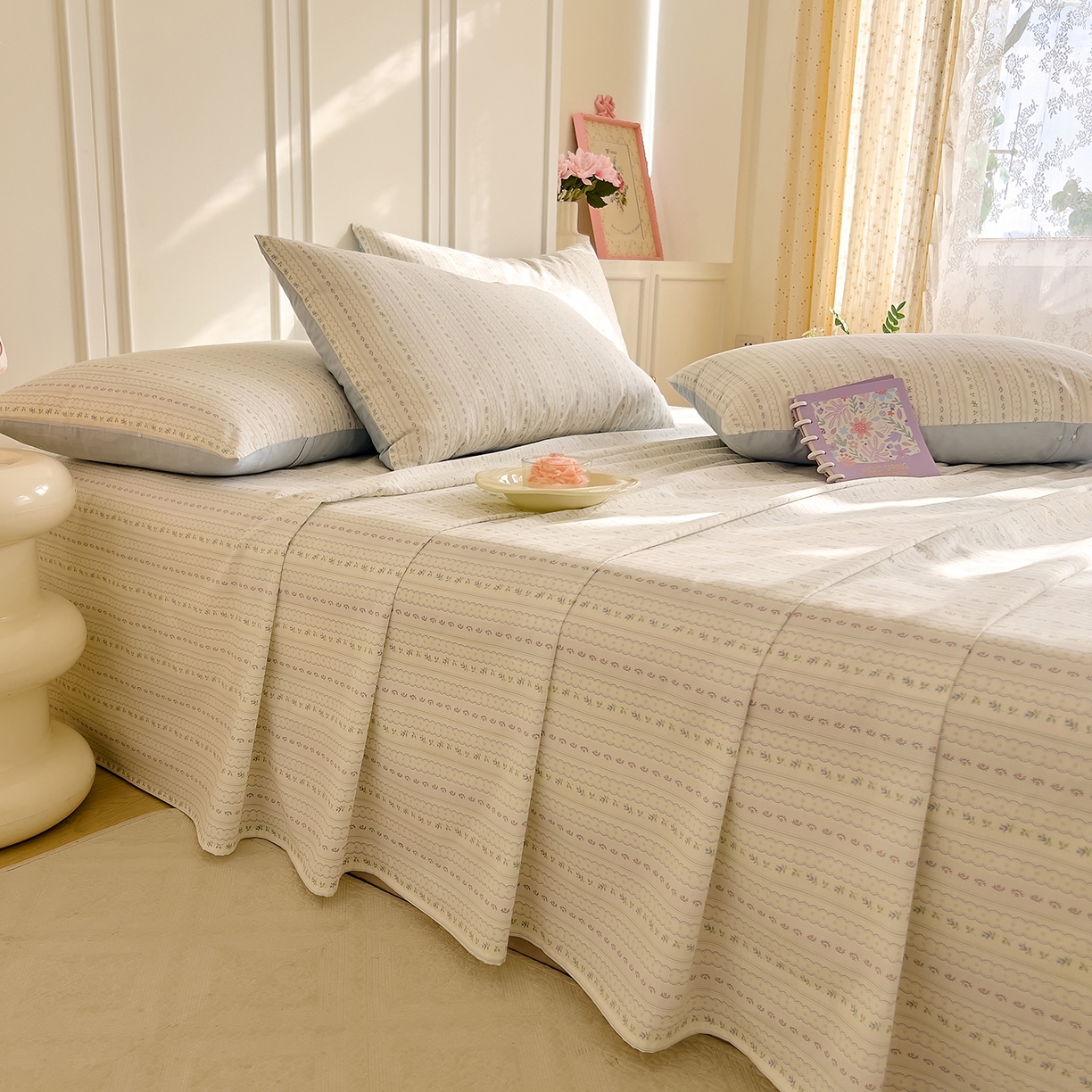 91家纺网 家纺一手货源 找家纺 （总）DoDo 兜兜 2026新款全棉纯棉小碎花单床单床单单件单品床单（可定做尺寸）