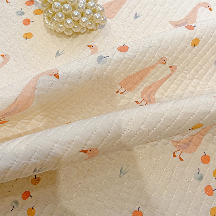 91家纺网 家纺一手货源 找家纺 漫时光 2026新款全棉新疆棉花夹层枕套单品 可爱鸭