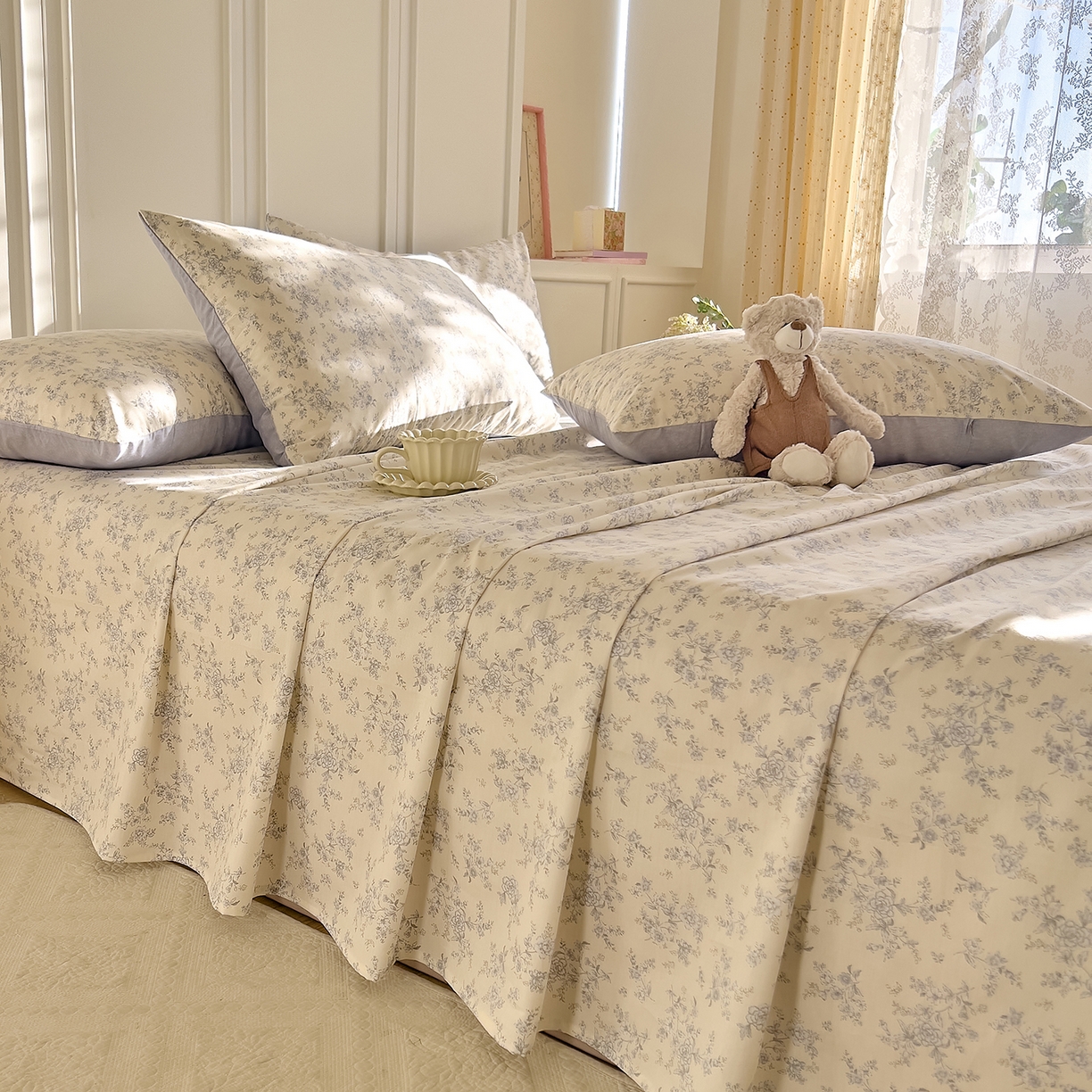 91家纺网 家纺一手货源 找家纺 （总）DoDo 兜兜 2026新款全棉纯棉小碎花单床单床单单件单品床单（可定做尺寸）