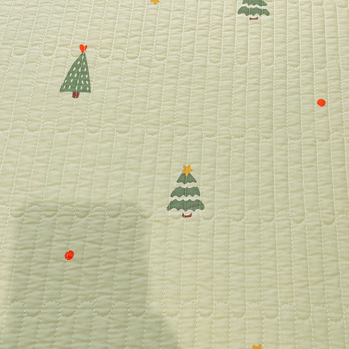 91家纺网 家纺一手货源 找家纺 漫时光 2026新款全棉新疆棉花夹层枕套单品 圣诞树